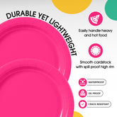 9 In. Cerise Paper Plates | 1000 Count